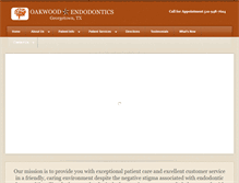 Tablet Screenshot of oakwoodendo.com